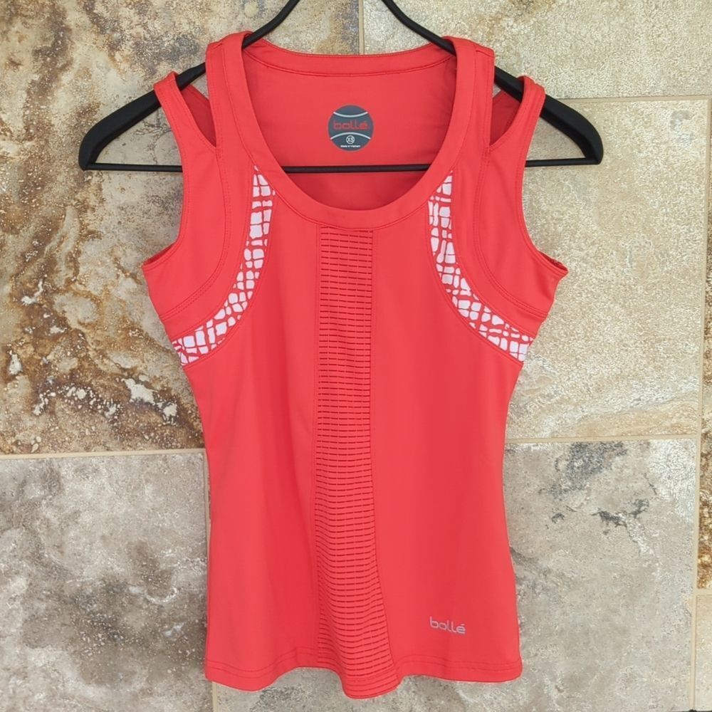 Orange Bolle XS Tennis Top Shirt Activewear Athletic